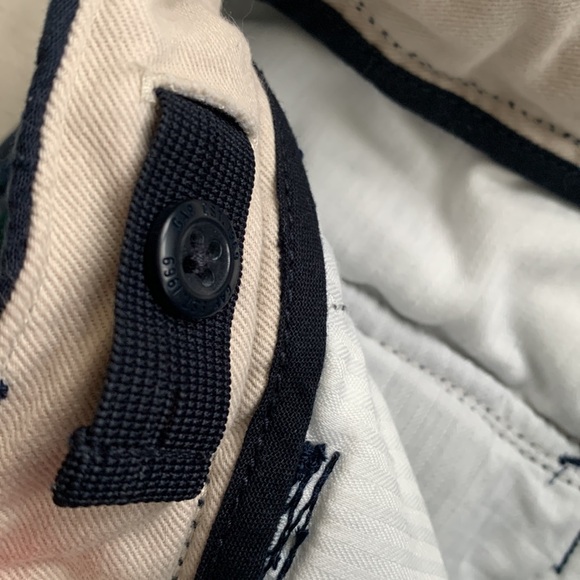 GAP Navy Blue & Green Plaid Shorts Boys 7 EUC Adjustable Waist - Picture 6 of 9